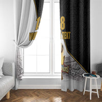 Custom Mexico Football Champion Window Curtain Aztec Pattern - Wonder Print Shop