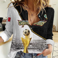 Custom Mexico Football Champion Women Casual Shirt Aztec Pattern - Wonder Print Shop