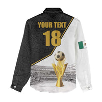 Custom Mexico Football Champion Women Casual Shirt Aztec Pattern - Wonder Print Shop