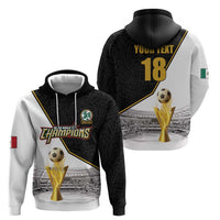 Custom Mexico Football Champion Zip Hoodie Aztec Pattern - Wonder Print Shop