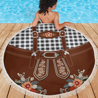 Oktoberfest Lederhosen Costume Beach Blanket German Beer Festival - Wonder Print Shop