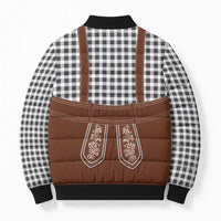 Oktoberfest Lederhosen Costume Bomber Puffer Jacket German Beer Festival - Wonder Print Shop