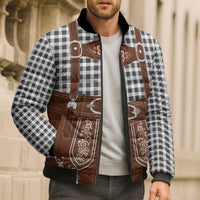 Oktoberfest Lederhosen Costume Bomber Puffer Jacket German Beer Festival - Wonder Print Shop