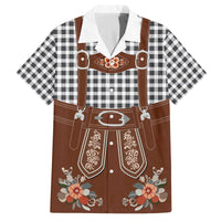 Oktoberfest Lederhosen Costume Family Matching Off The Shoulder Long Sleeve Dress and Hawaiian Shirt German Beer Festival - Wonder Print Shop
