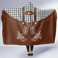 Oktoberfest Lederhosen Costume Hooded Blanket German Beer Festival - Wonder Print Shop