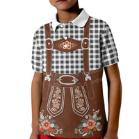 Oktoberfest Lederhosen Costume Kid Polo Shirt German Beer Festival - Wonder Print Shop
