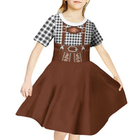Oktoberfest Lederhosen Costume Kid Short Sleeve Dress German Beer Festival - Wonder Print Shop