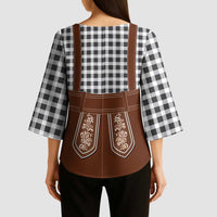 Oktoberfest Lederhosen Costume Kimono Sleeve Blouse German Beer Festival - Wonder Print Shop