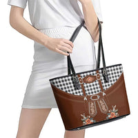 Oktoberfest Lederhosen Costume Leather Tote Bag German Beer Festival - Wonder Print Shop