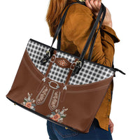 Oktoberfest Lederhosen Costume Leather Tote Bag German Beer Festival - Wonder Print Shop