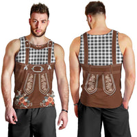 Oktoberfest Lederhosen Costume Men Tank Top German Beer Festival - Wonder Print Shop