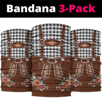 Oktoberfest Lederhosen Costume Neck Gaiter German Beer Festival - Wonder Print Shop