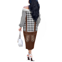 Oktoberfest Lederhosen Costume Off The Shoulder Long Sleeve Dress German Beer Festival - Wonder Print Shop