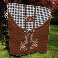 Oktoberfest Lederhosen Costume Quilt German Beer Festival - Wonder Print Shop