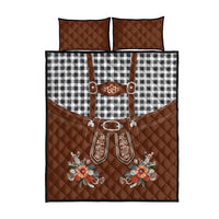 Oktoberfest Lederhosen Costume Quilt Bed Set German Beer Festival - Wonder Print Shop