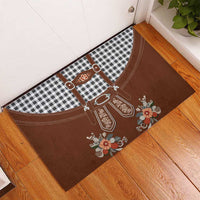 Oktoberfest Lederhosen Costume Rubber Doormat German Beer Festival - Wonder Print Shop