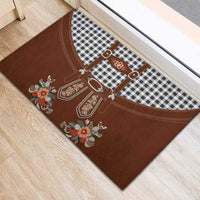 Oktoberfest Lederhosen Costume Rubber Doormat German Beer Festival - Wonder Print Shop