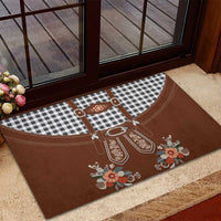 Oktoberfest Lederhosen Costume Rubber Doormat German Beer Festival - Wonder Print Shop