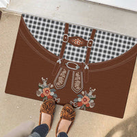 Oktoberfest Lederhosen Costume Rubber Doormat German Beer Festival - Wonder Print Shop