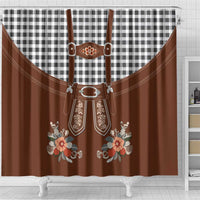 Oktoberfest Lederhosen Costume Shower Curtain German Beer Festival - Wonder Print Shop