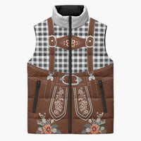 Oktoberfest Lederhosen Costume Sleeveless Puffer Jacket German Beer Festival - Wonder Print Shop