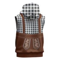 Oktoberfest Lederhosen Costume Sleeveless Zip Hoodie German Beer Festival - Wonder Print Shop