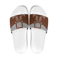 Oktoberfest Lederhosen Costume Slide Sandals German Beer Festival - Wonder Print Shop