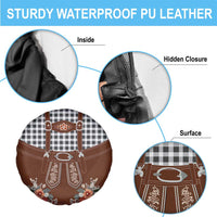 Oktoberfest Lederhosen Costume Spare Tire Cover German Beer Festival - Wonder Print Shop