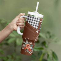 Oktoberfest Lederhosen Costume Tumbler With Handle German Beer Festival - Wonder Print Shop