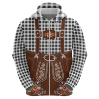 Oktoberfest Lederhosen Costume Zip Hoodie German Beer Festival - Wonder Print Shop