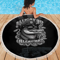 Alligator Alcatraz Police Beach Blanket Prison Florida Everglades - Wonder Print Shop