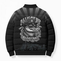 Alligator Alcatraz Police Bomber Puffer Jacket Prison Florida Everglades - Wonder Print Shop