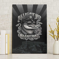 Alligator Alcatraz Police Canvas Wall Art Prison Florida Everglades - Wonder Print Shop