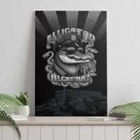 Alligator Alcatraz Police Canvas Wall Art Prison Florida Everglades - Wonder Print Shop
