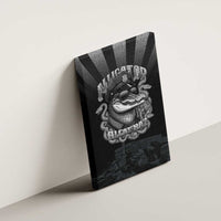 Alligator Alcatraz Police Canvas Wall Art Prison Florida Everglades - Wonder Print Shop