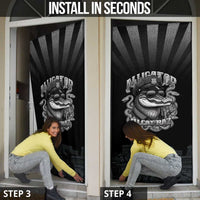 Alligator Alcatraz Police Door Cover Prison Florida Everglades - Wonder Print Shop