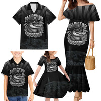 Alligator Alcatraz Police Family Matching Mermaid Dress and Hawaiian Shirt Prison Florida Everglades - Wonder Print Shop