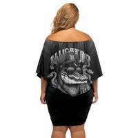 Alligator Alcatraz Police Family Matching Off Shoulder Short Dress and Hawaiian Shirt Prison Florida Everglades - Wonder Print Shop