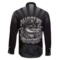 Alligator Alcatraz Police Family Matching Short Sleeve Bodycon Dress and Hawaiian Shirt Prison Florida Everglades - Wonder Print Shop