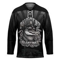 Alligator Alcatraz Police Hockey Jersey Prison Florida Everglades - Wonder Print Shop
