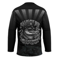 Alligator Alcatraz Police Hockey Jersey Prison Florida Everglades - Wonder Print Shop