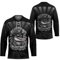 Alligator Alcatraz Police Hockey Jersey Prison Florida Everglades - Wonder Print Shop