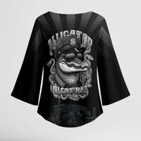 Alligator Alcatraz Police Kimono Sleeve Blouse Prison Florida Everglades - Wonder Print Shop