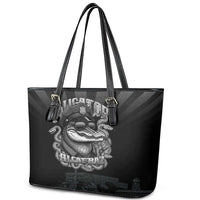 Alligator Alcatraz Police Leather Tote Bag Prison Florida Everglades - Wonder Print Shop