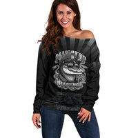 Alligator Alcatraz Police Off Shoulder Sweater Prison Florida Everglades - Wonder Print Shop