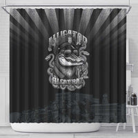Alligator Alcatraz Police Shower Curtain Prison Florida Everglades - Wonder Print Shop