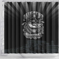 Alligator Alcatraz Police Shower Curtain Prison Florida Everglades - Wonder Print Shop