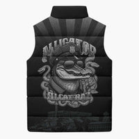 Alligator Alcatraz Police Sleeveless Puffer Jacket Prison Florida Everglades - Wonder Print Shop