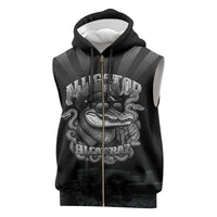 Alligator Alcatraz Police Sleeveless Zip Hoodie Prison Florida Everglades - Wonder Print Shop