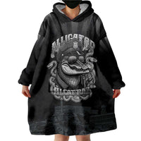 Alligator Alcatraz Police Wearable Blanket Hoodie Prison Florida Everglades - Wonder Print Shop
